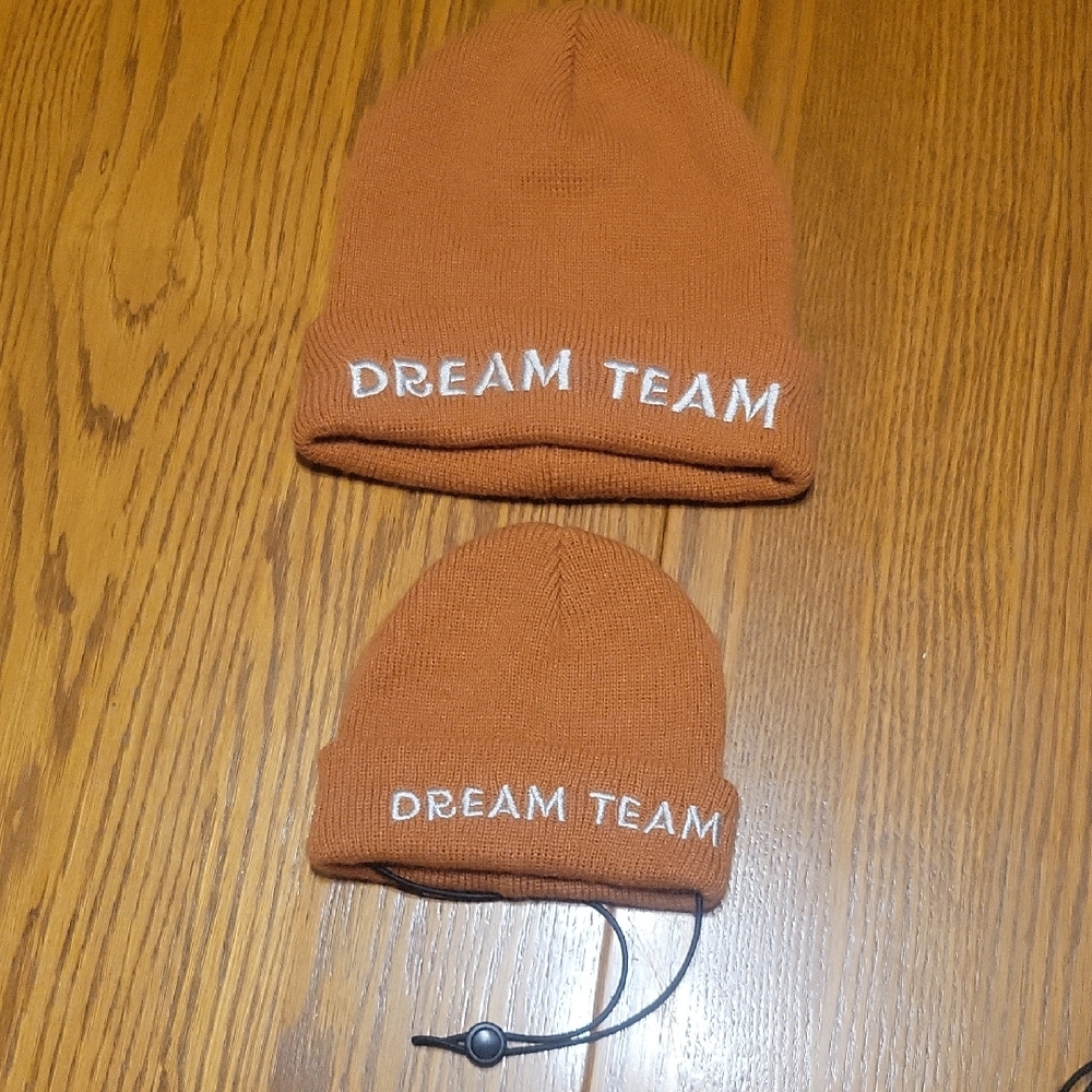 Dream Team Dog and Owner Matching Beanie Set - Brown